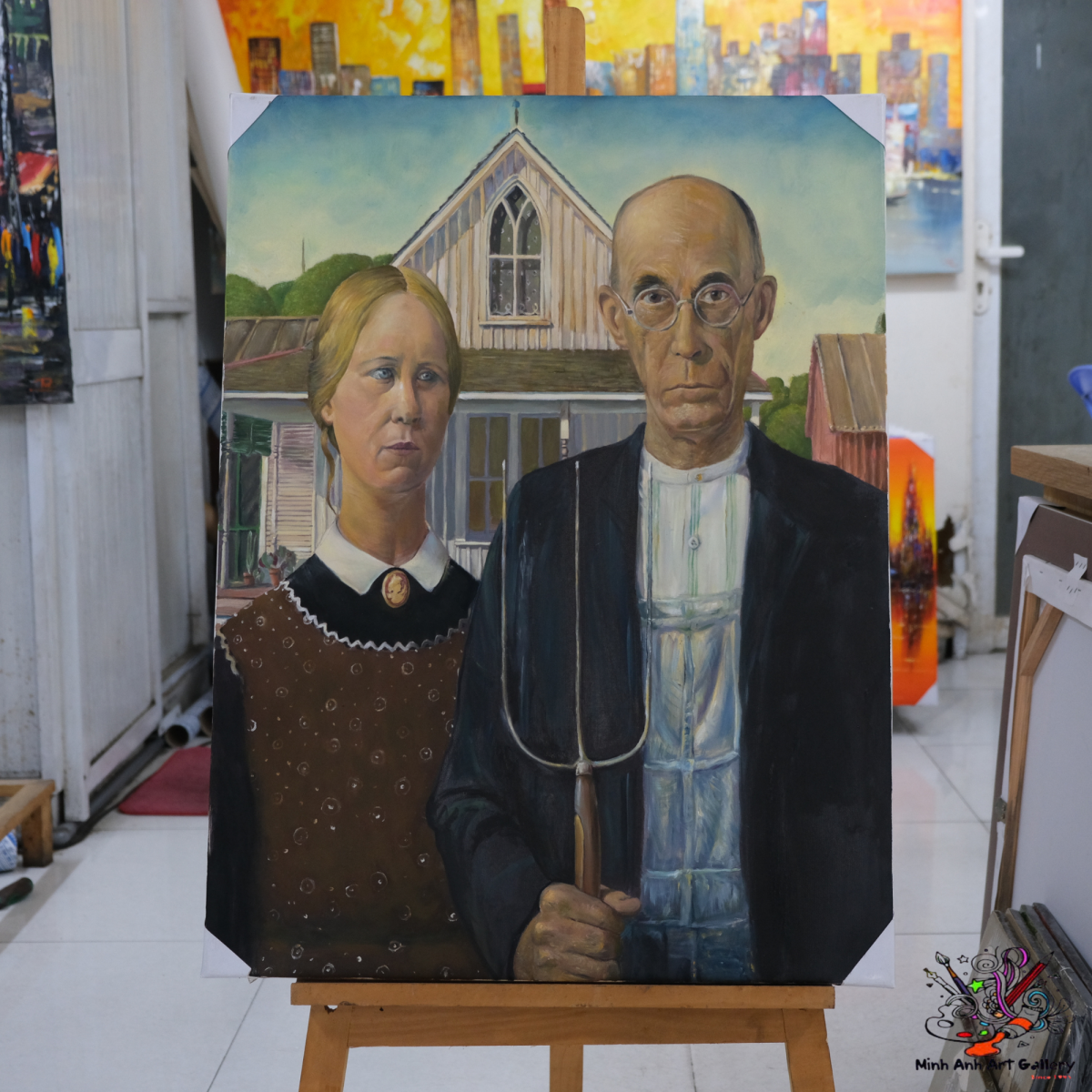 American Gothic by Grant Wood