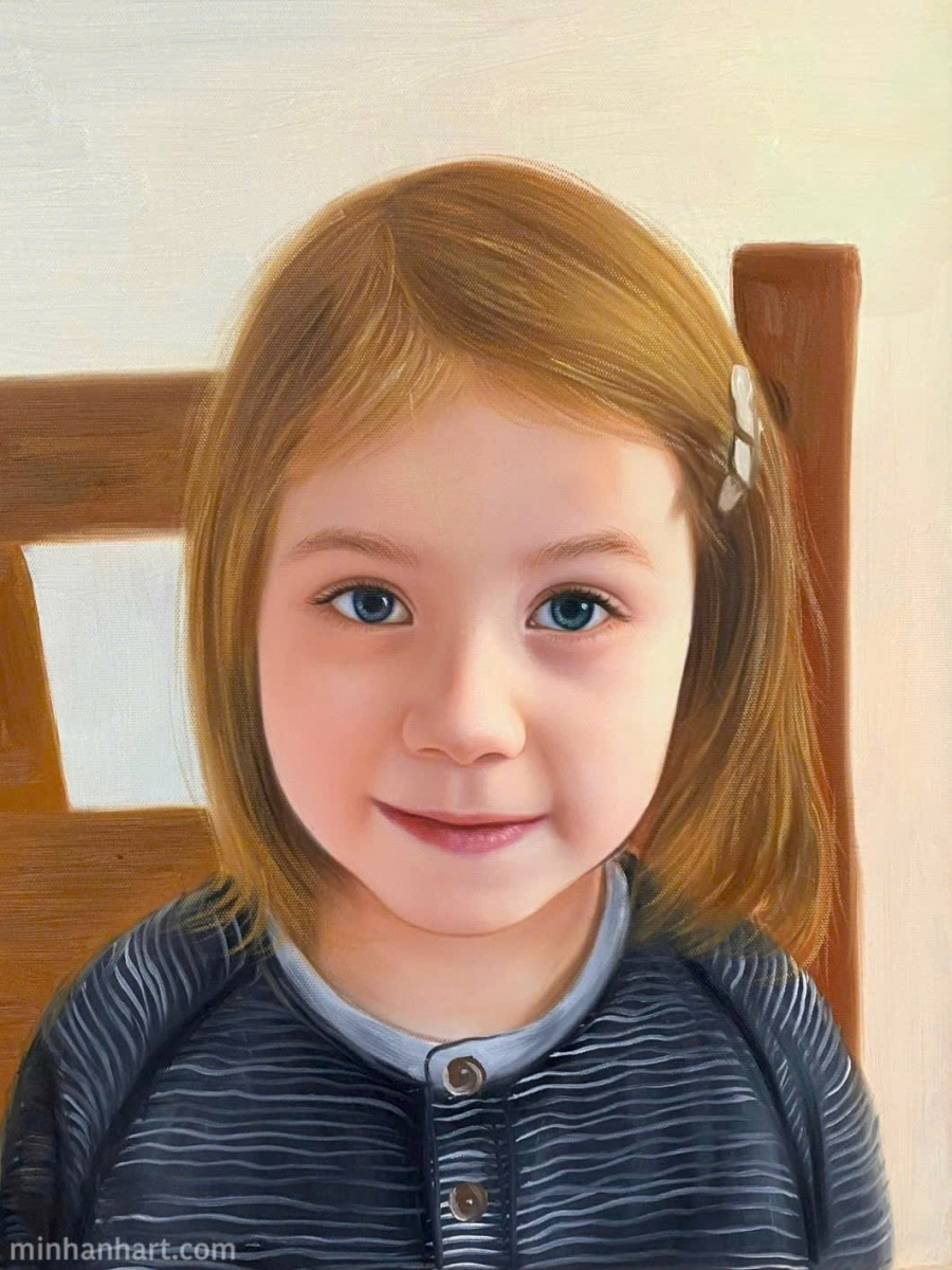 Classic Children Portrait – A Close-Up of Innocence and Grace
