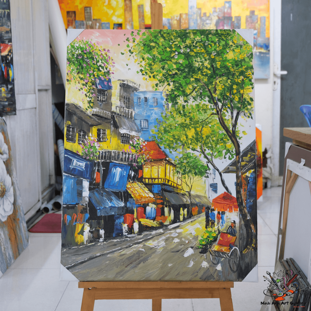 Vietnam city landscape painting