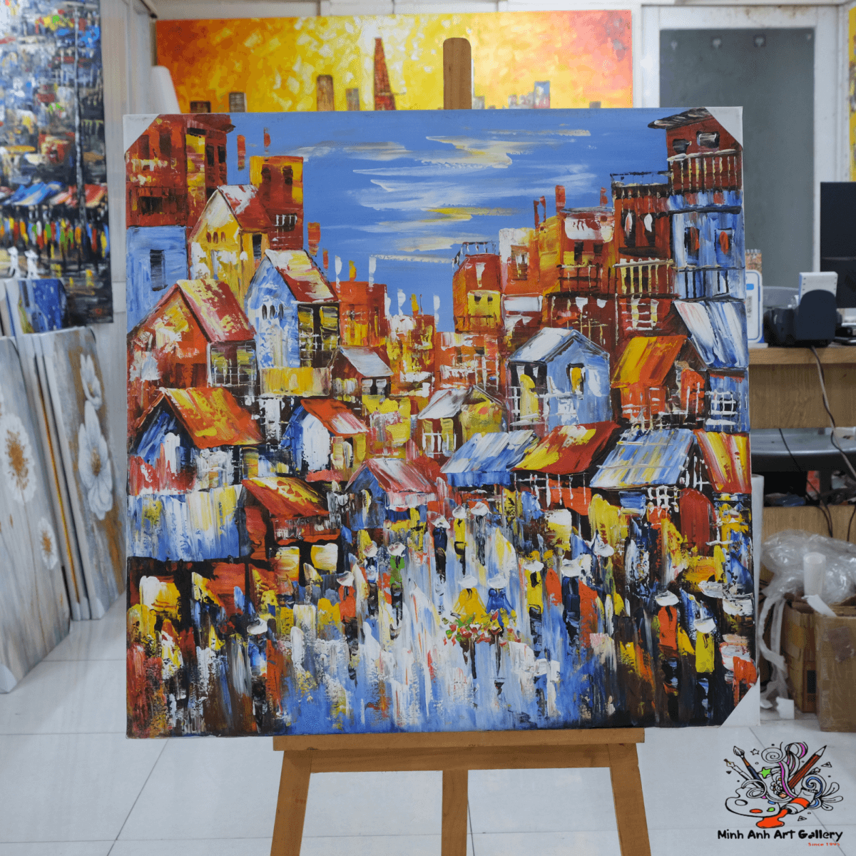 Vietnam city landscape painting