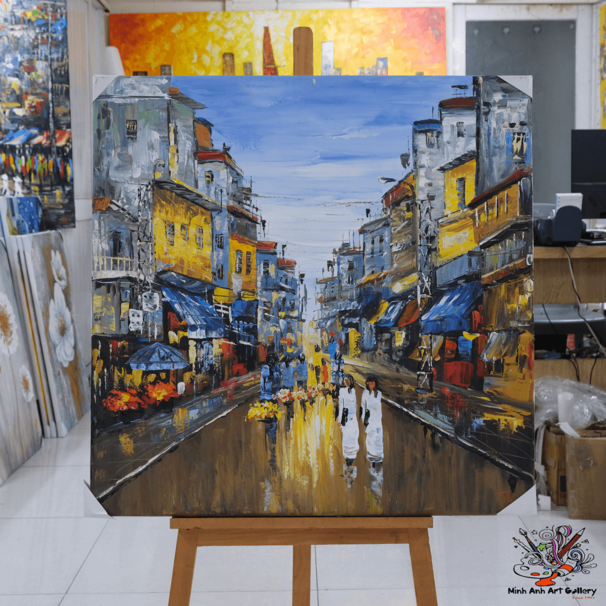 Vietnam city landscape painting