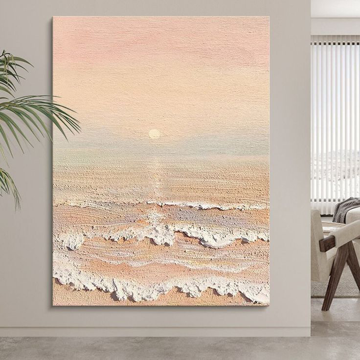 Abstract seascape painting