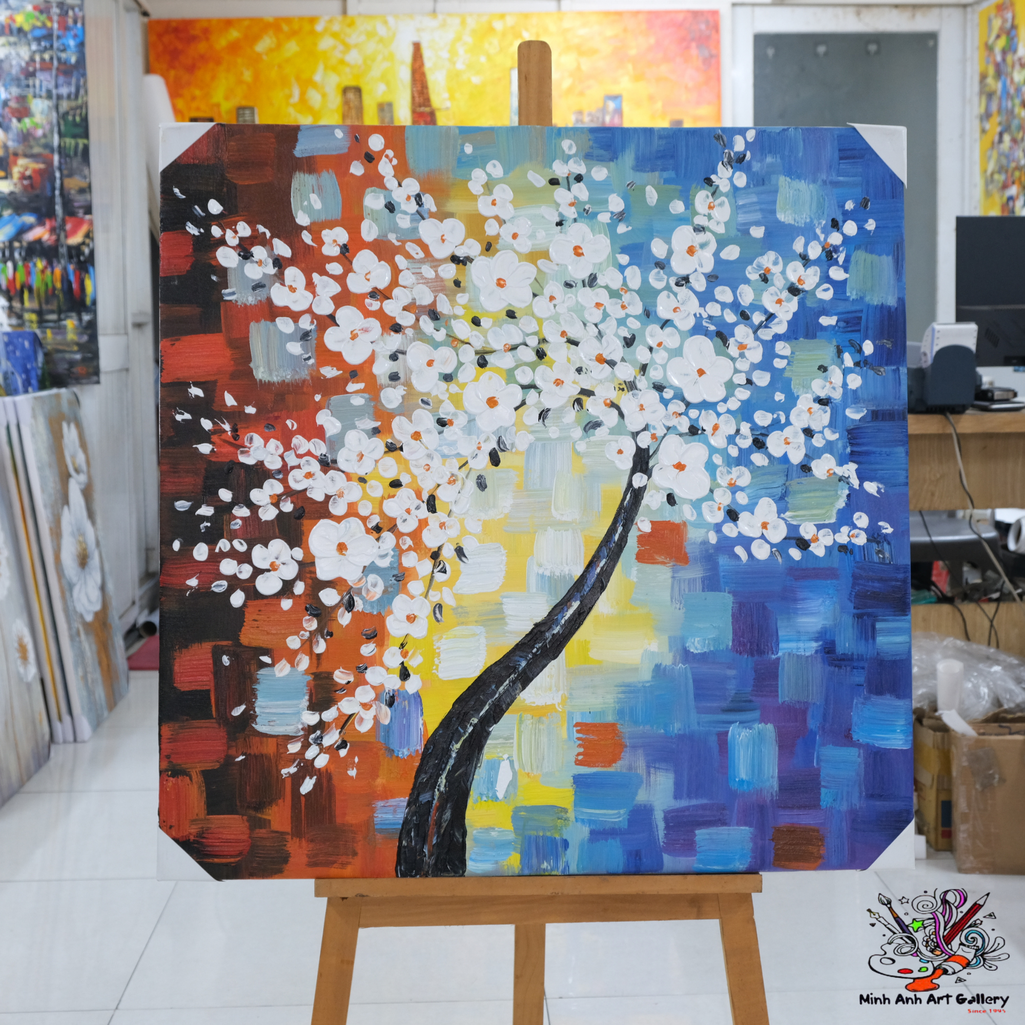 Abstract tree painting