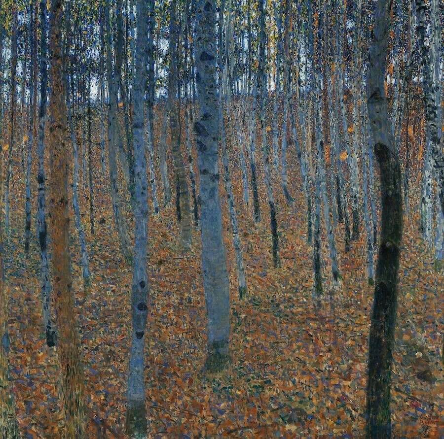 Birch Forest I - Gustav Klimt
