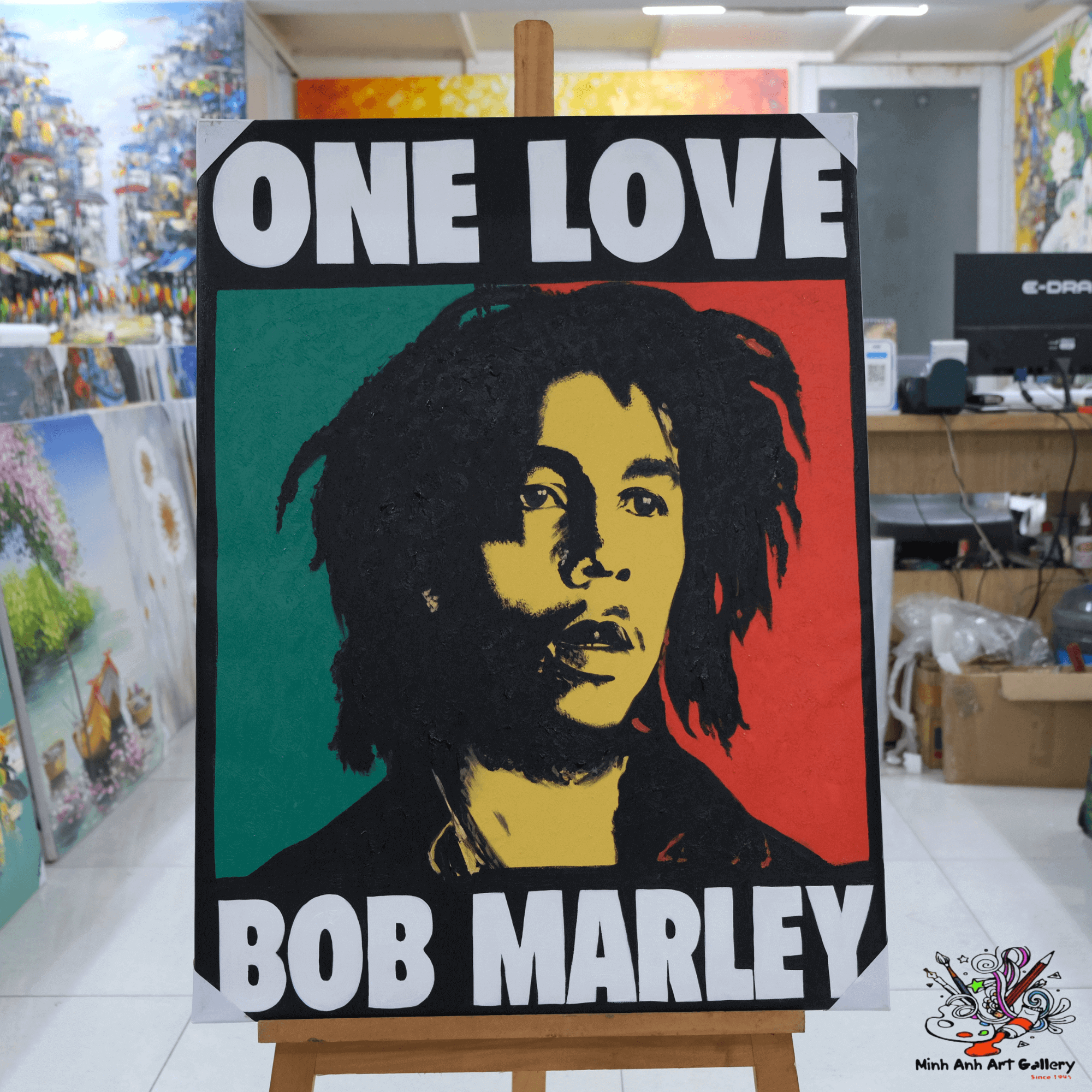 bob marley painting