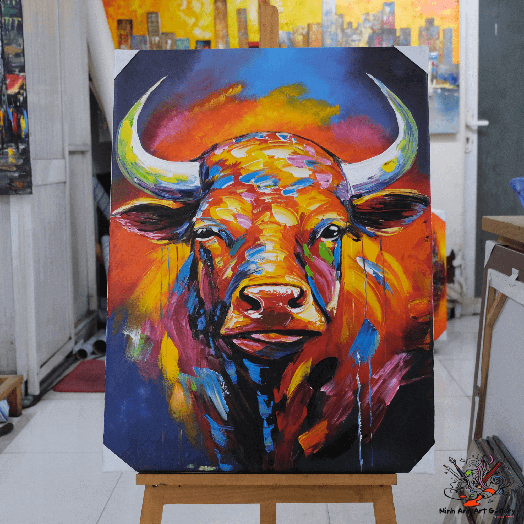 Buffalo painting