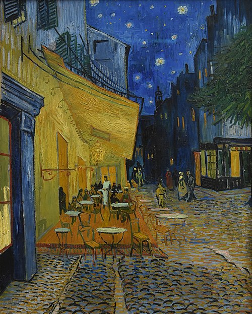 Quán cà phê sân thượng vào ban đêm Vincent Van Gogh