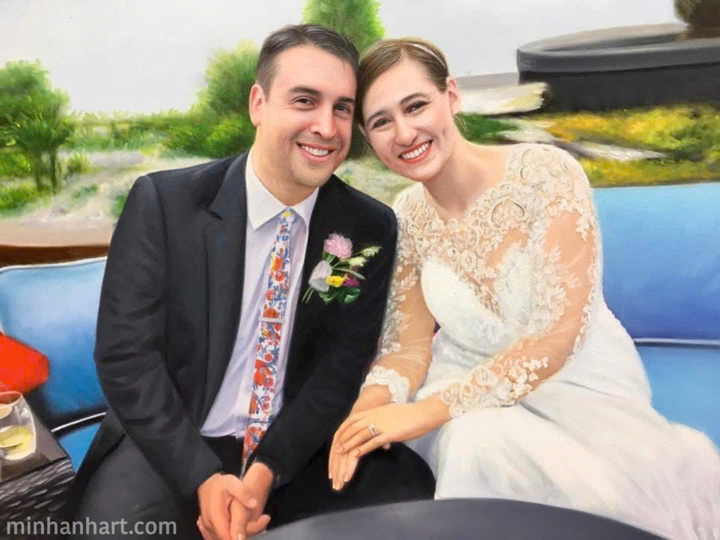 Candid and Comfortable: Custom Wedding Portraits with a Personal Touch