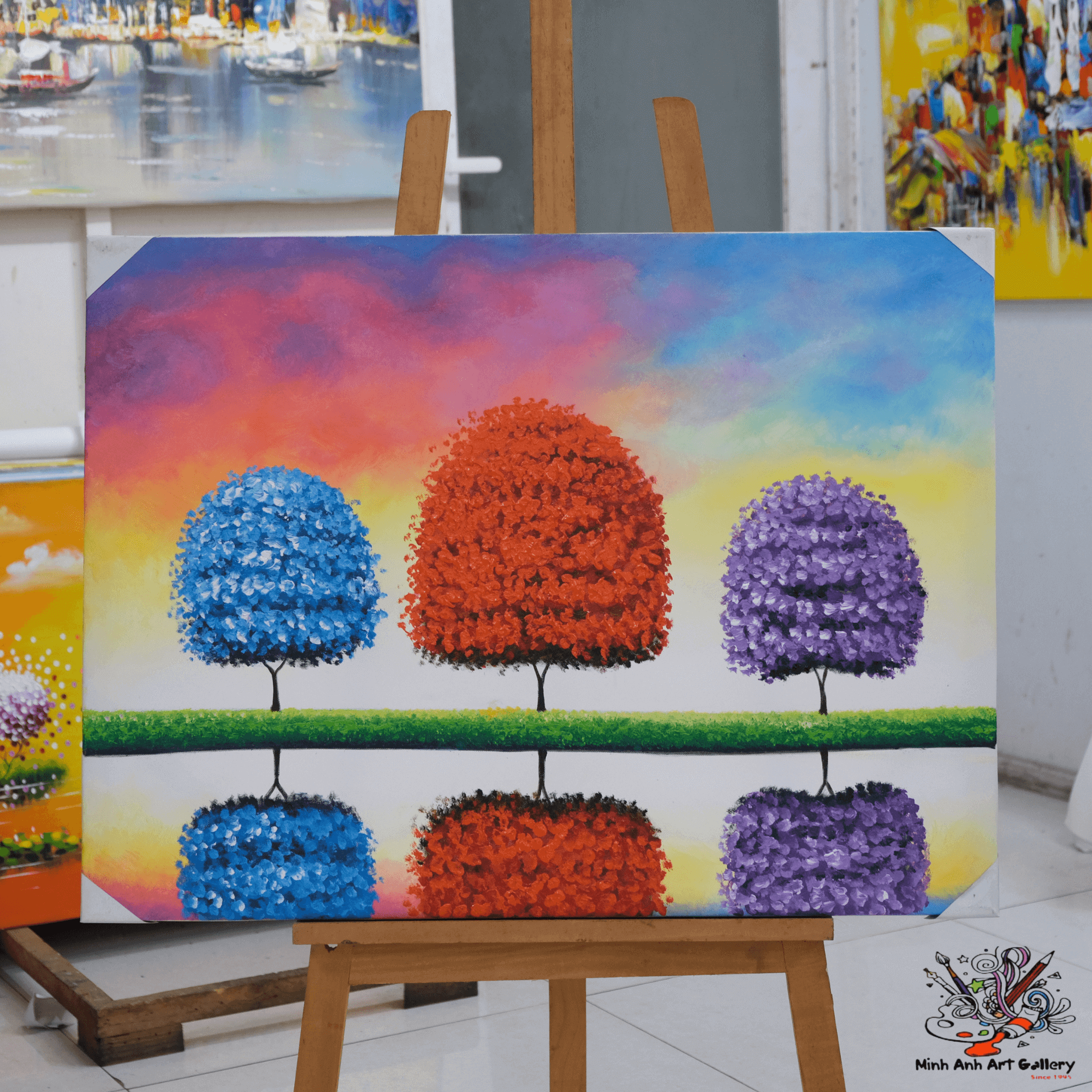 Colorful trees