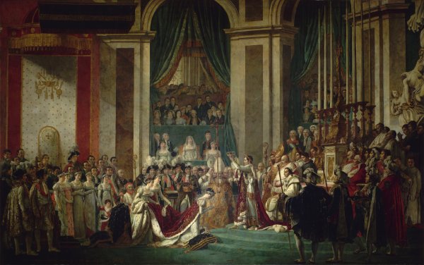 Consecration of the Emperor Napoleon I and Coronation of the Empress Josephine - Jacques Louis David