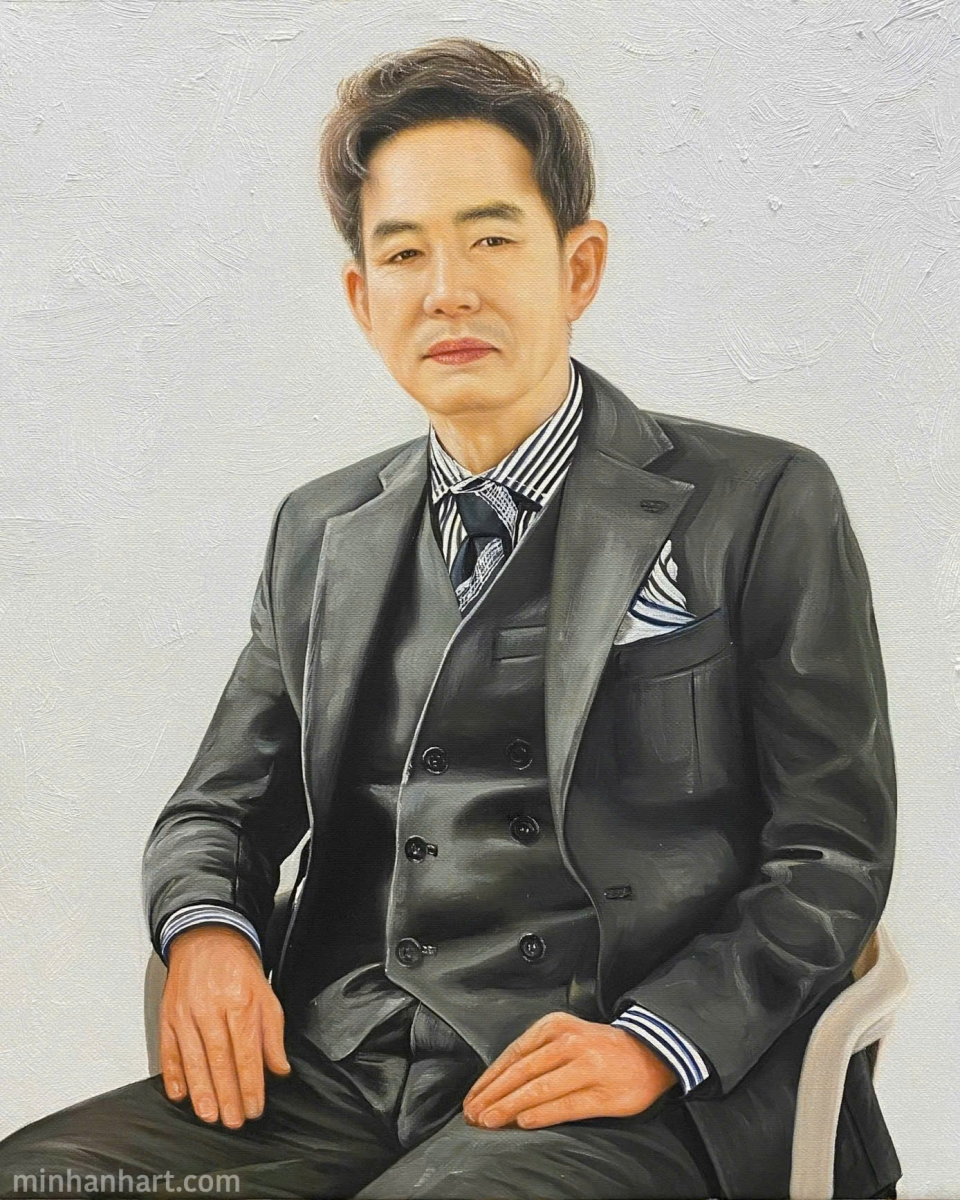Custom Executive Portrait – A Powerful Reflection of Class and Confidence