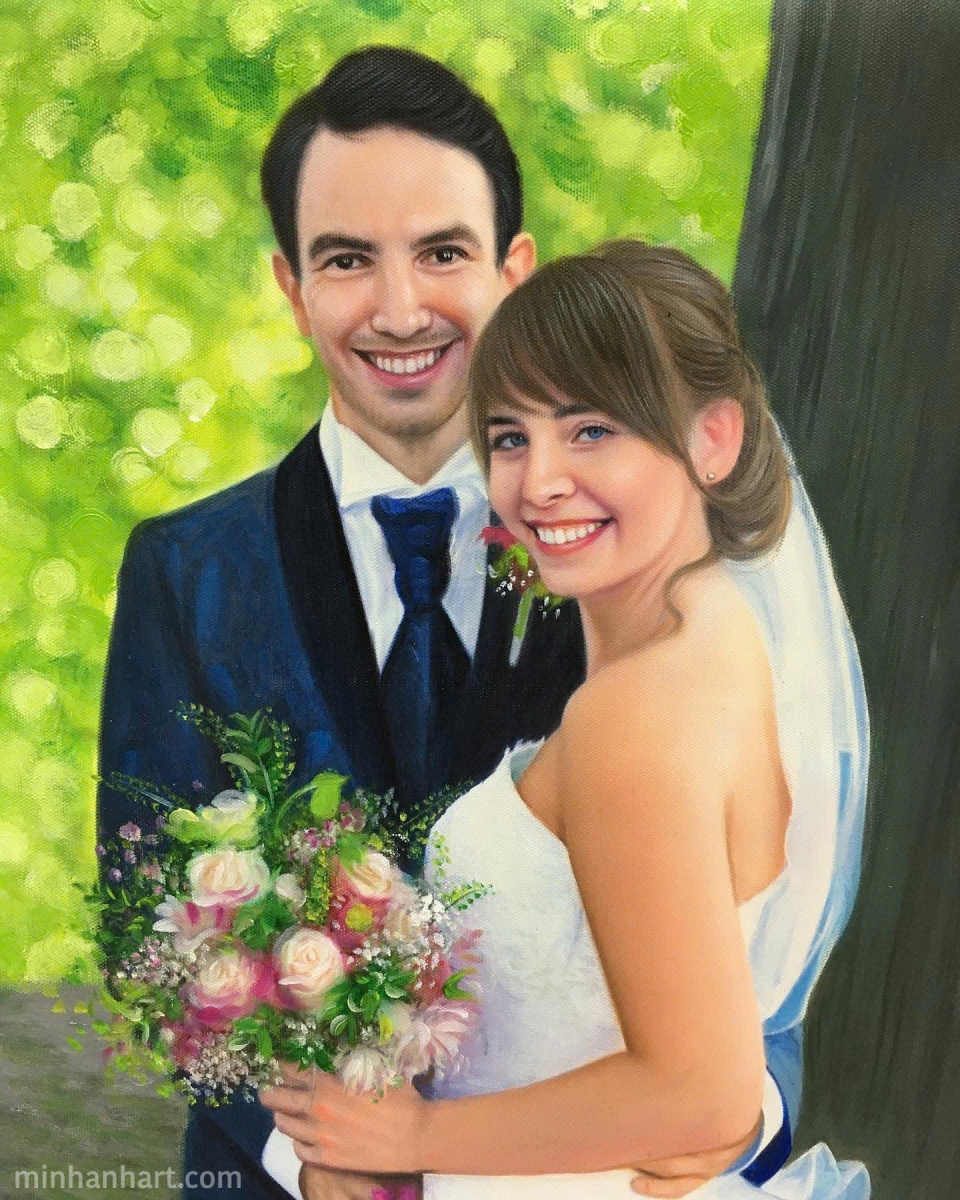 Custom Wedding Portraits: Turning Your Love Story into Timeless Art