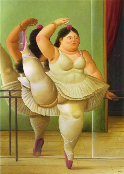 Dancers at the Bar - Botero