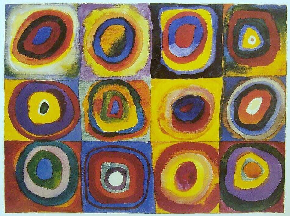 Farbstudie Quadrate Kandinsky