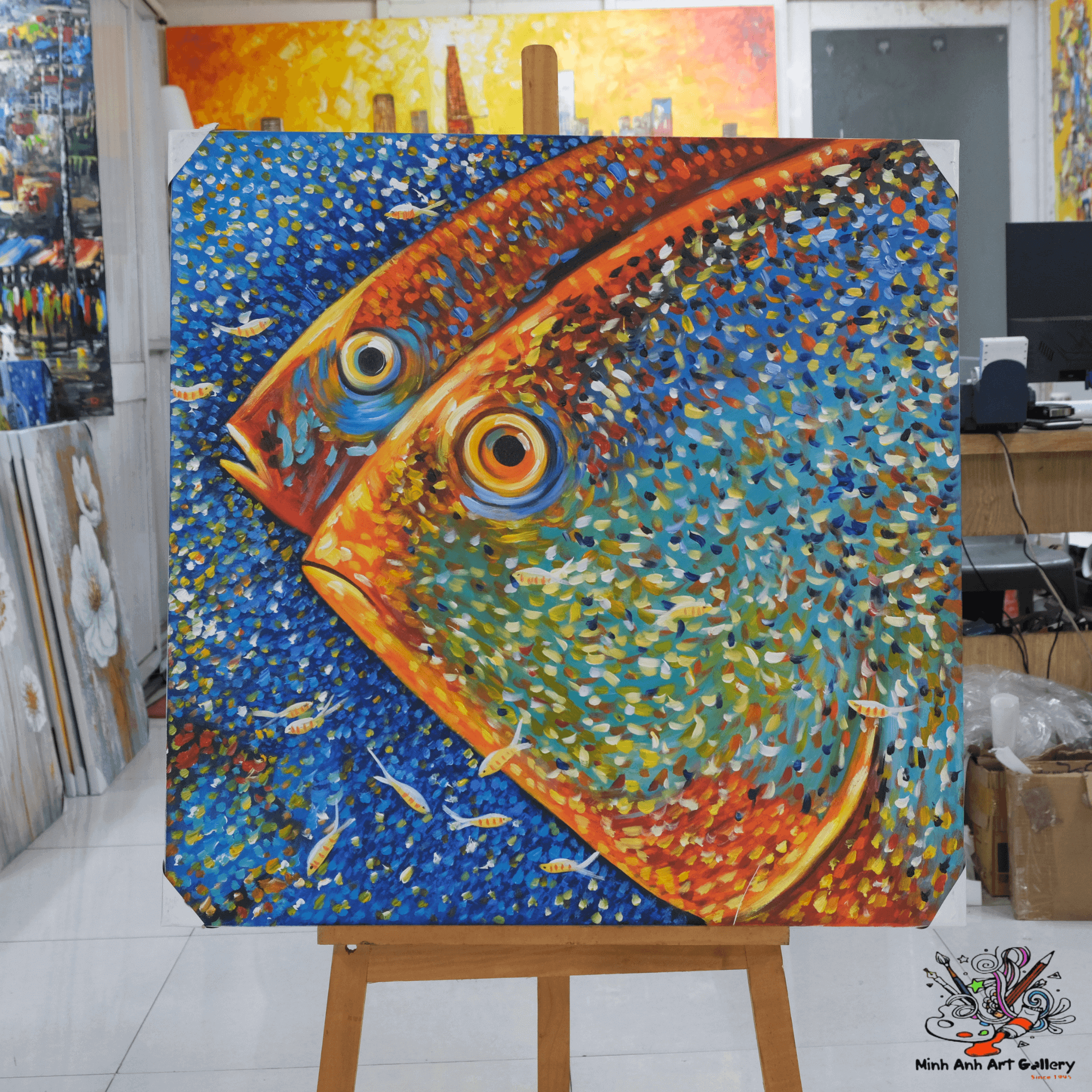 Fishes painting