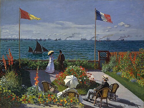 Garden at Sainte-Adresse - Claude_Monet