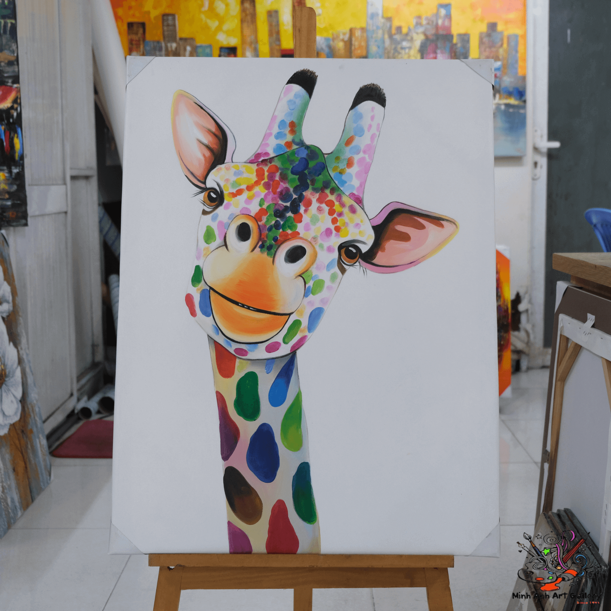 Giraffe painting