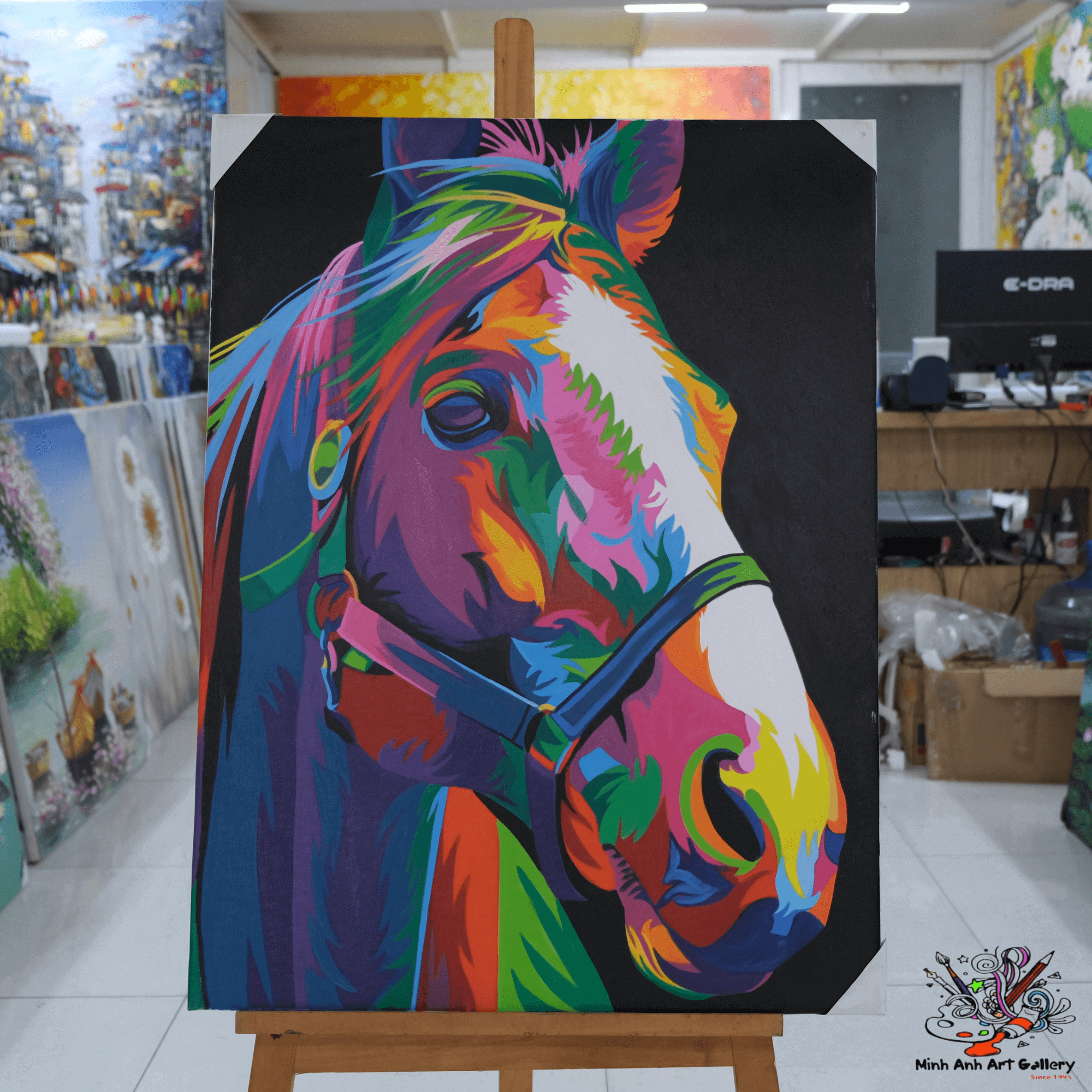 Horse painting pop art animal