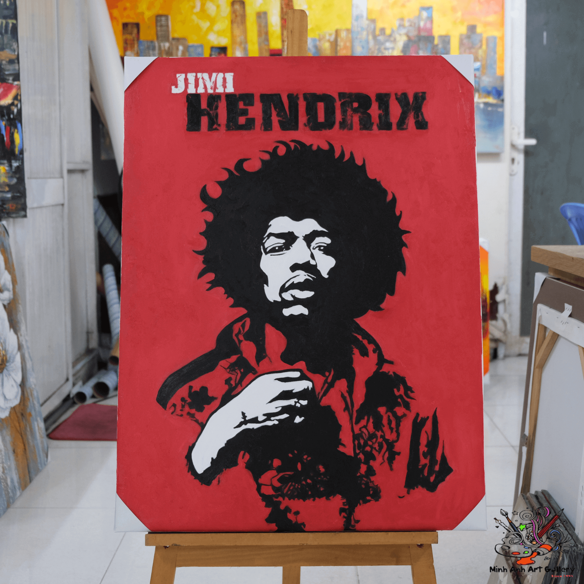 Jimi Hendrix painting