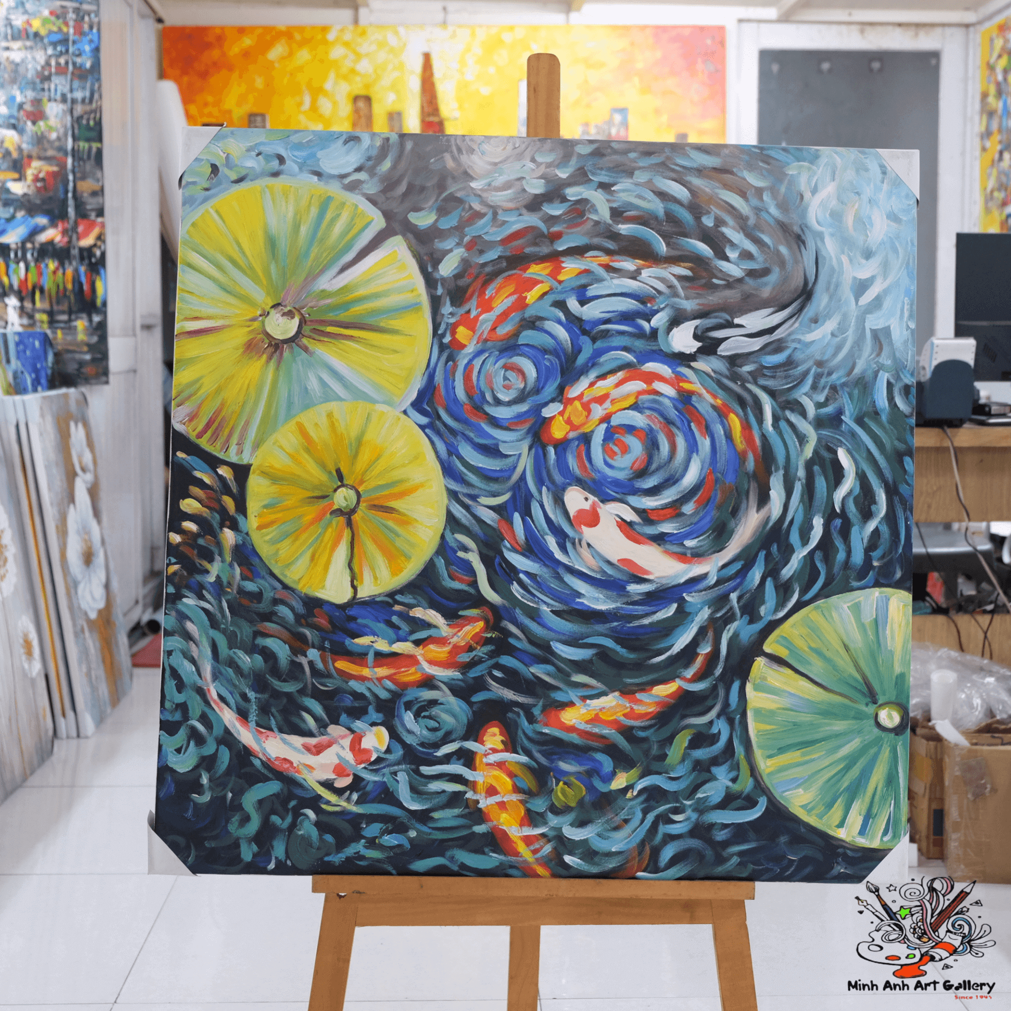 koi fish painting