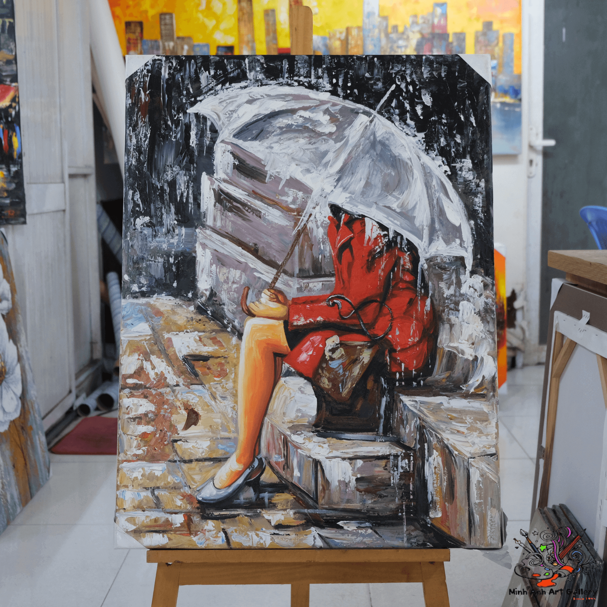 Lady in the rain