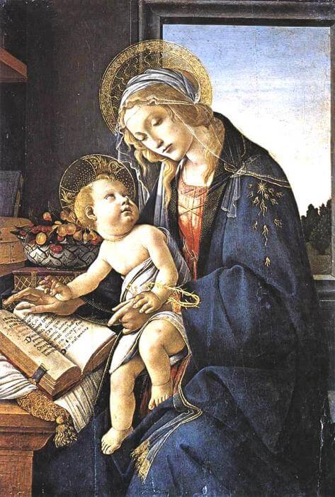 Madonna of the Book - Botticelli