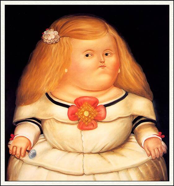 Menina (After Velazquez) - Botero