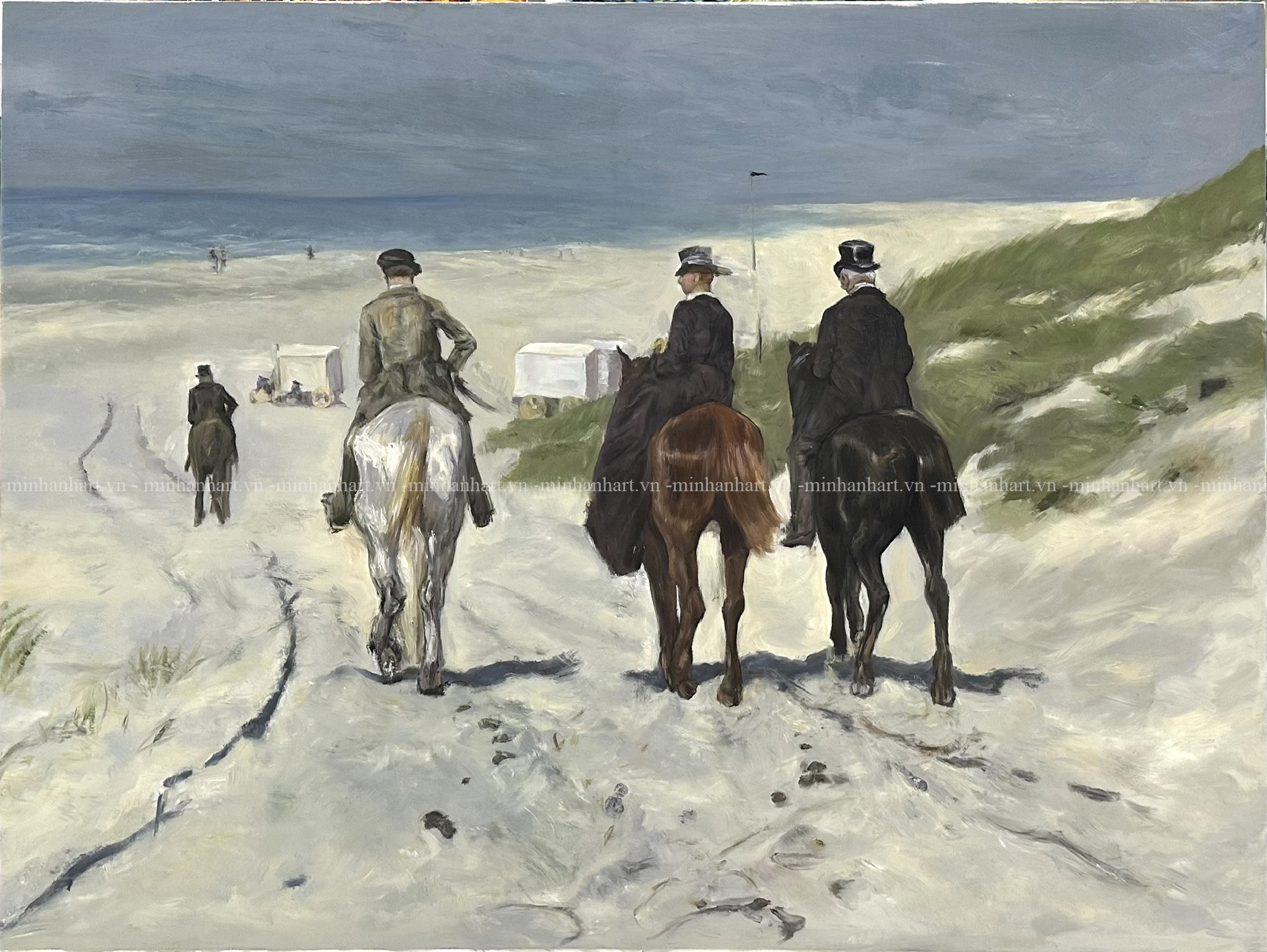 Morning Ride along the Beach by Anton Mauve