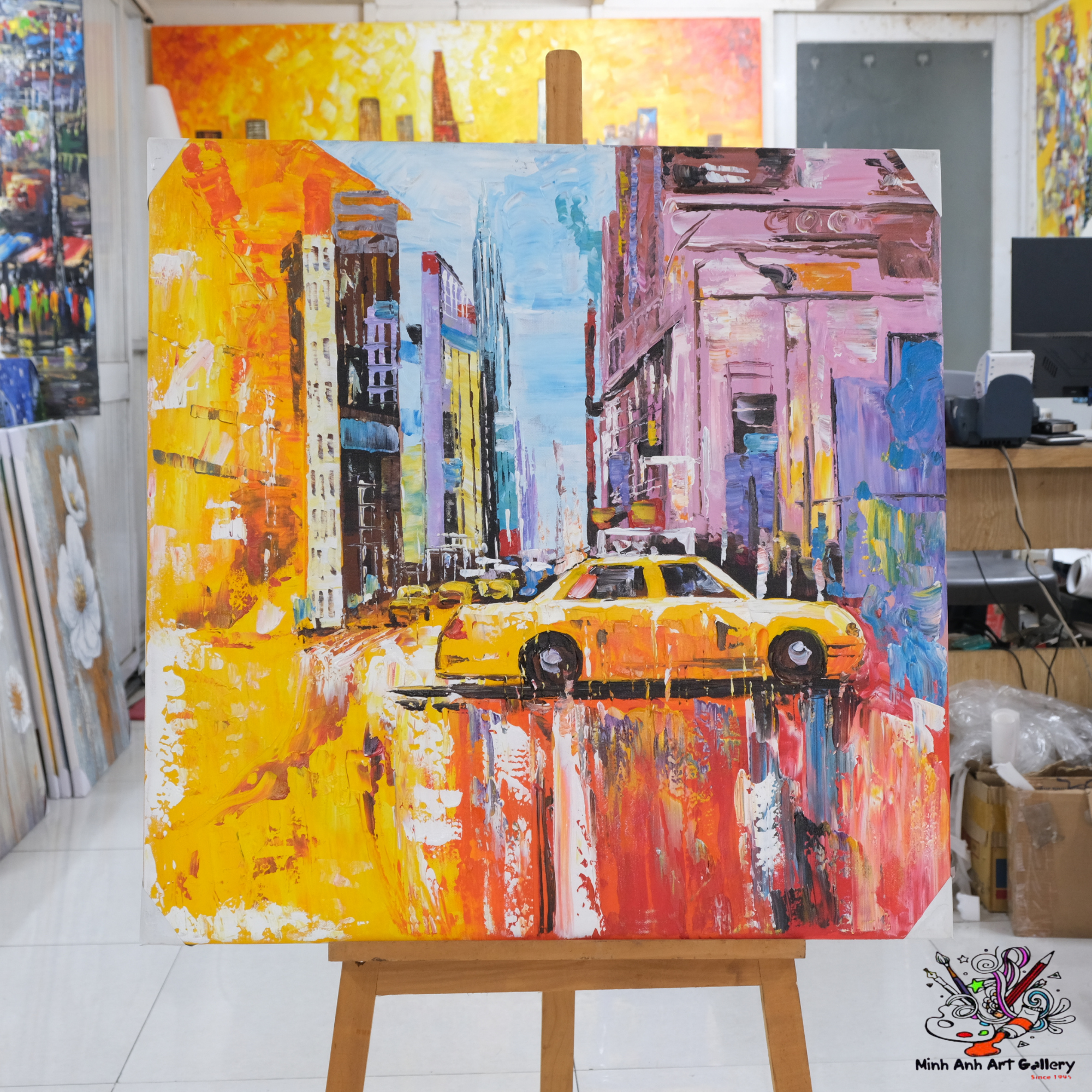 New York city abstract painting