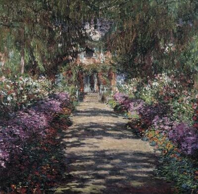 Pathway In Monets Garden At Giverny - Claude Monet