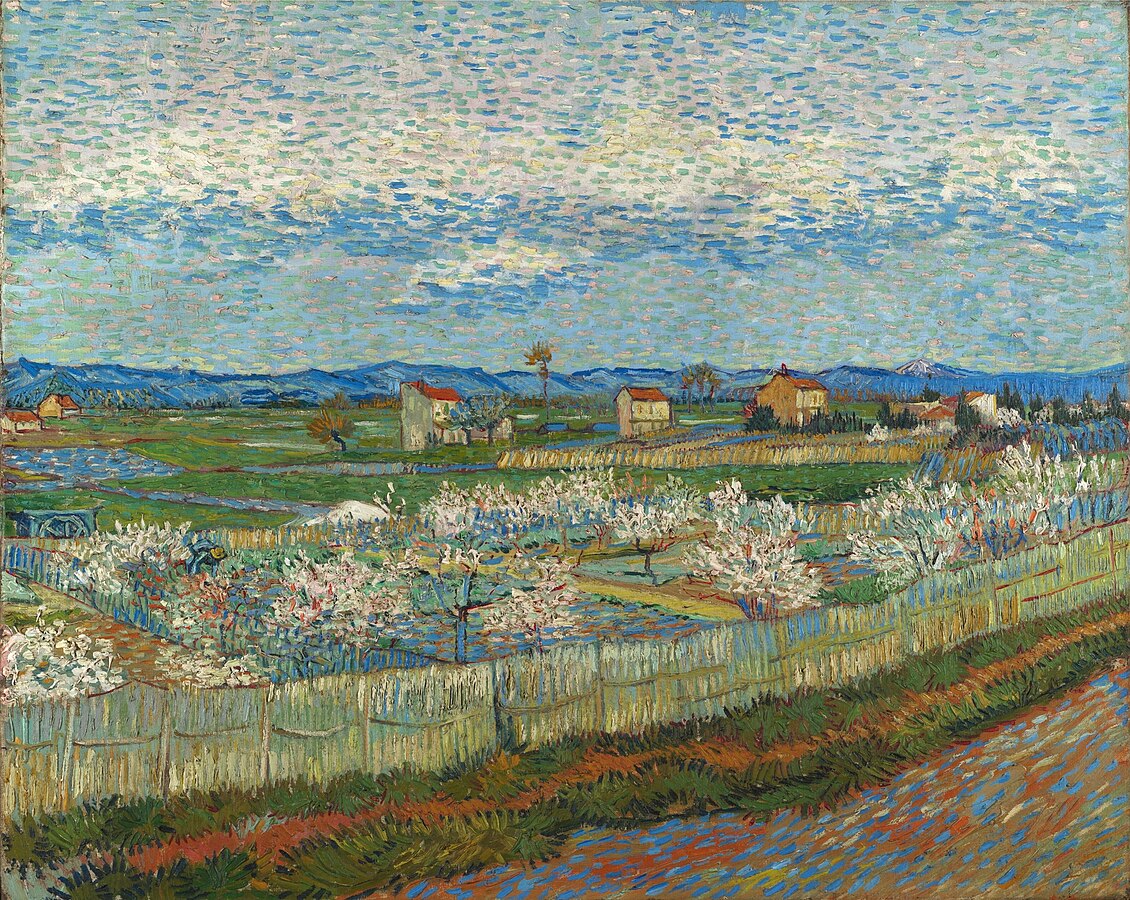 Peach Trees in Blossom - Vincent_van_Gogh