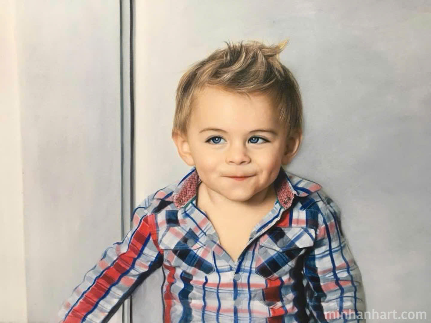 Playful Boy Portrait – Capturing Personality, One Brushstroke at a Time
