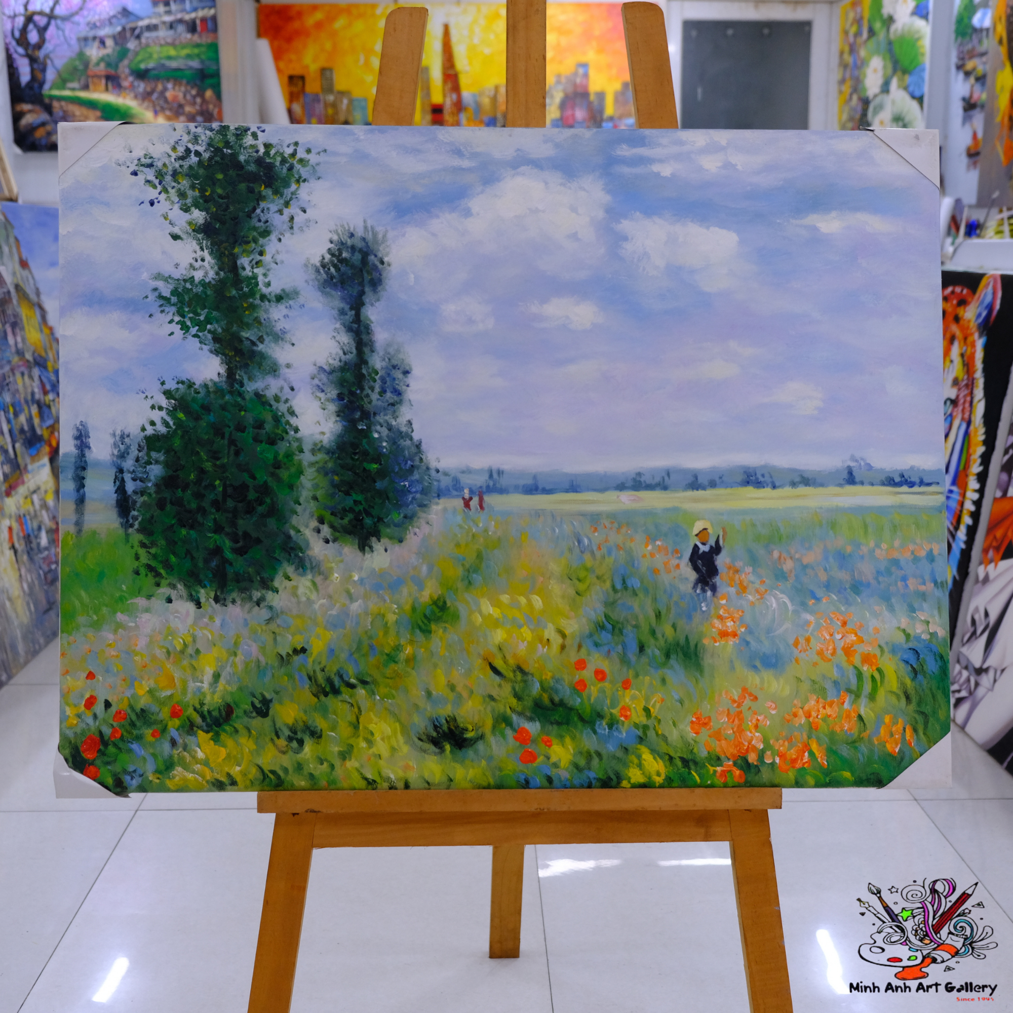 Poppy Field by Claude Monet