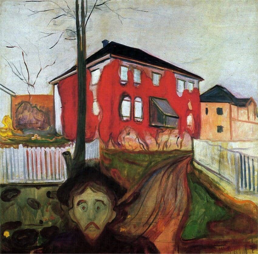 Red Virginia Creeper - Edvard Munch