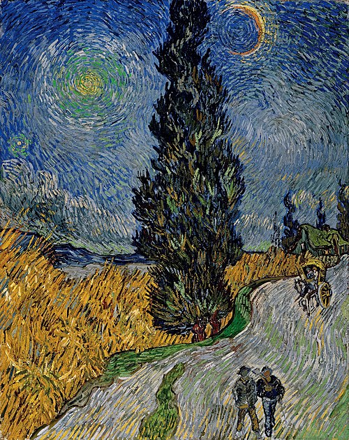 Road with Cypress and Star -Vincent_van_Gogh
