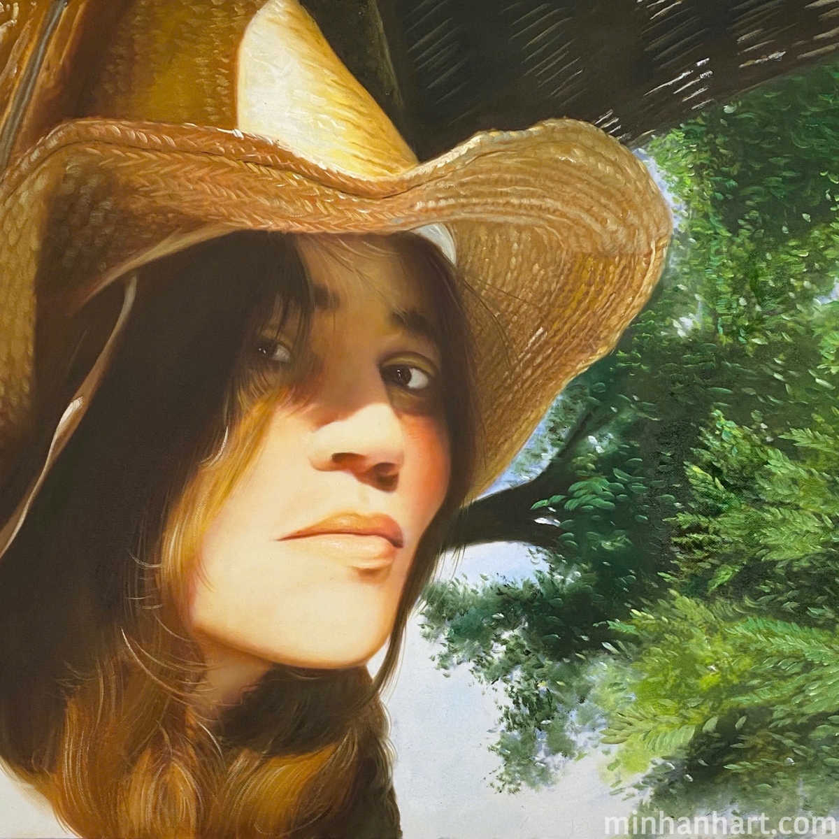 Rustic Outdoor Portrait – A Sunlit Tribute to Spirit and Style