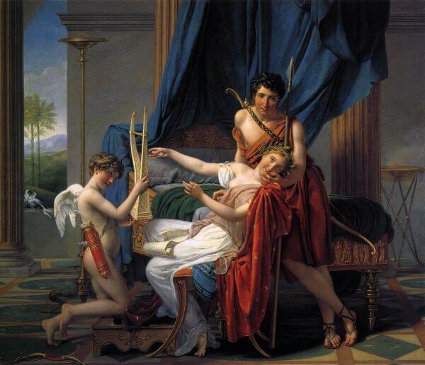 Sappho and Phaon 1809 - Jacques Louis David