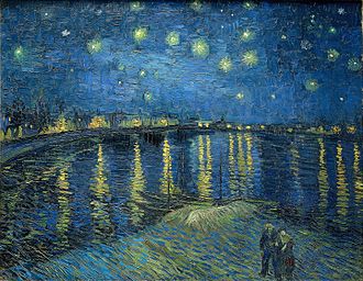 Đêm đầy sao trên sông Rhone Vincent Van Gogh