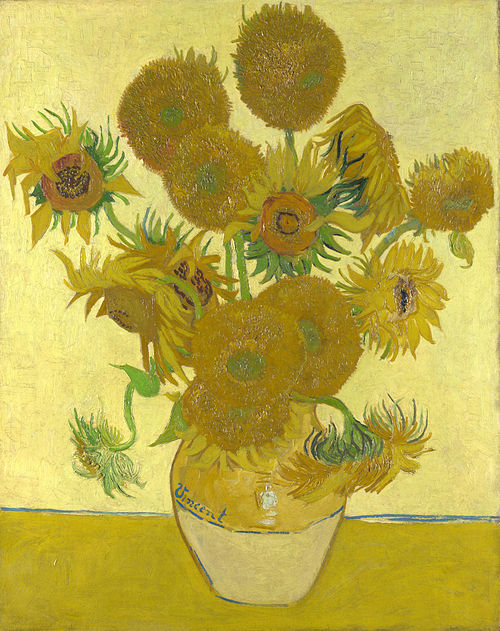 Tranh tĩnh vật với hoa hướng dương của Vincent van Gogh