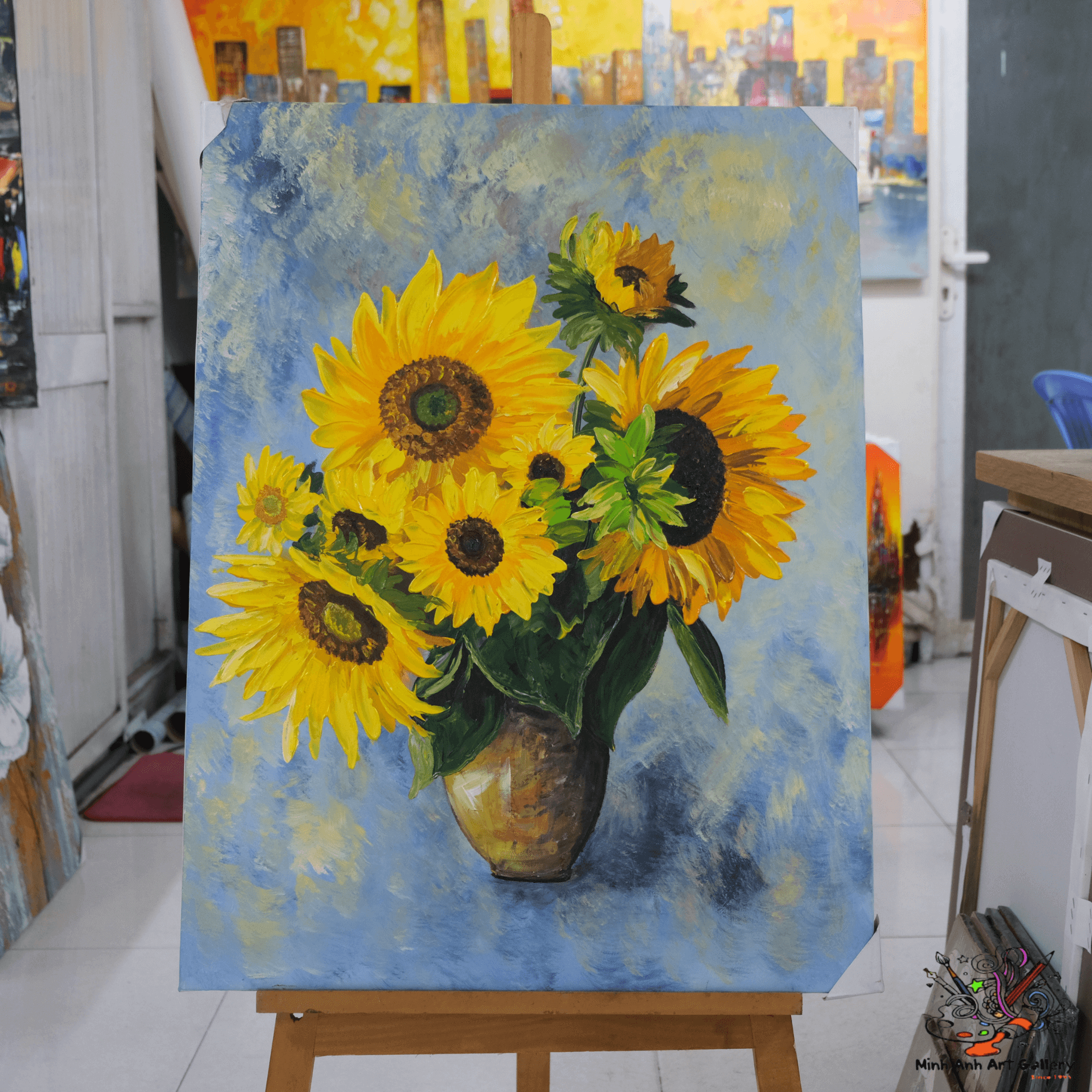 Sunflowers painting