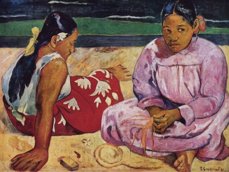 tahitian women on the beach -Paul Gauguin
