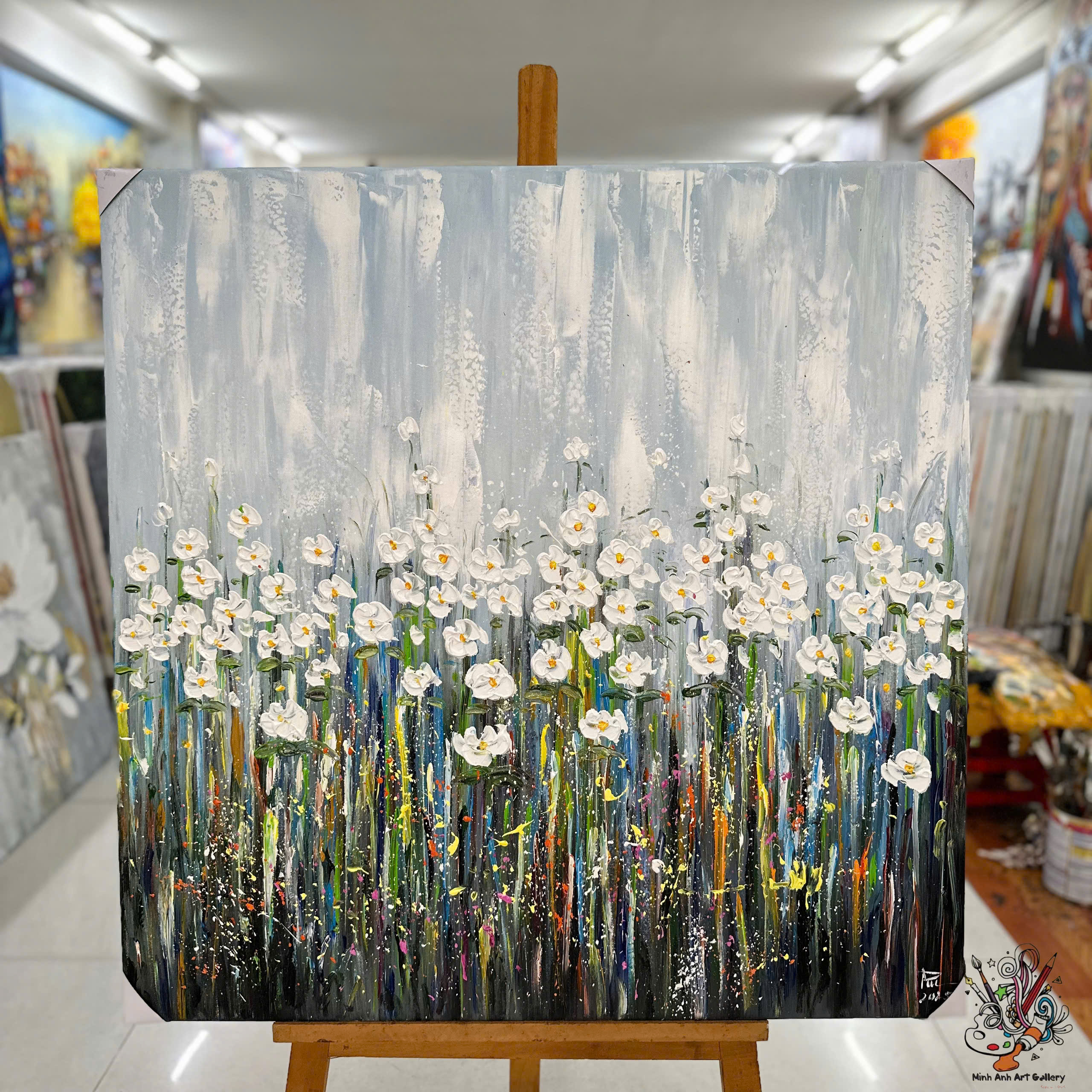 Texture Wildflower Abstract Painting