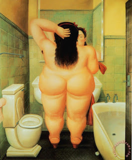 The Bathroom - Botero
