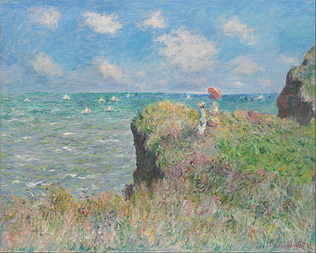 The Cliff Walk at Pourville - Monet