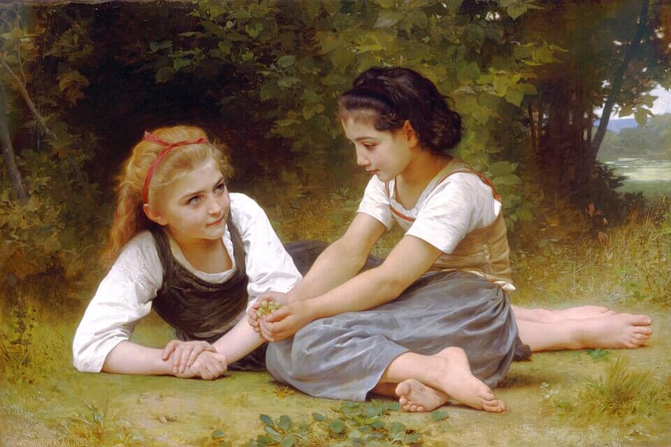 The Nut Gatherers - William Adolphe Bouguereau