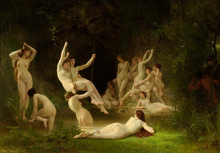 The Nymphaeum - William Adolphe Bouguereau