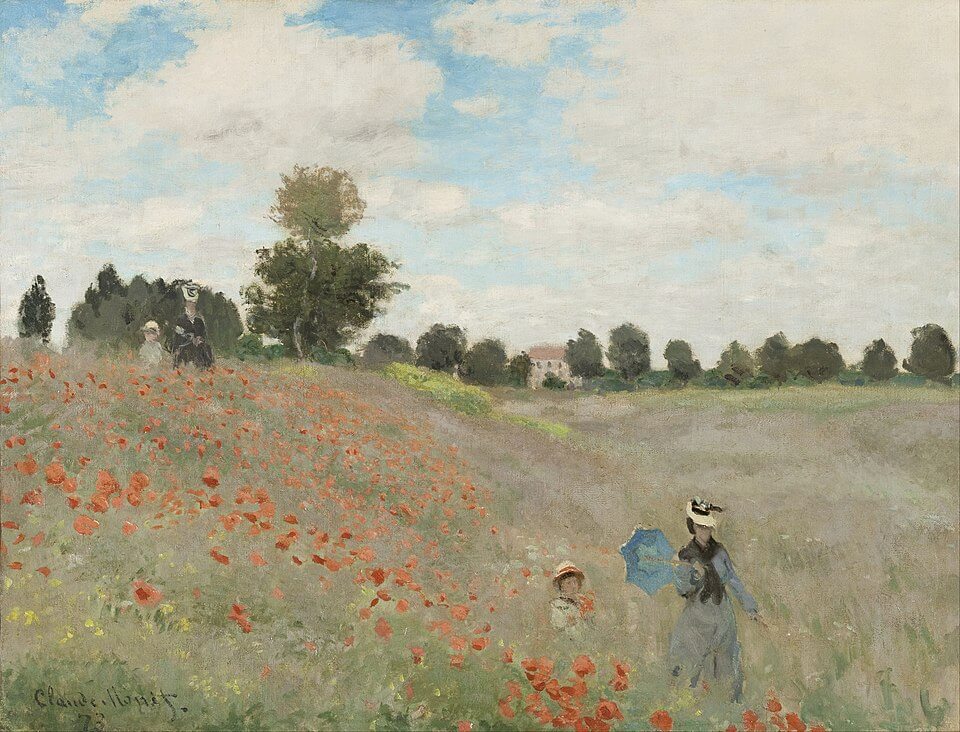 The Poppy Field near Argenteuil - Claude_Monet
