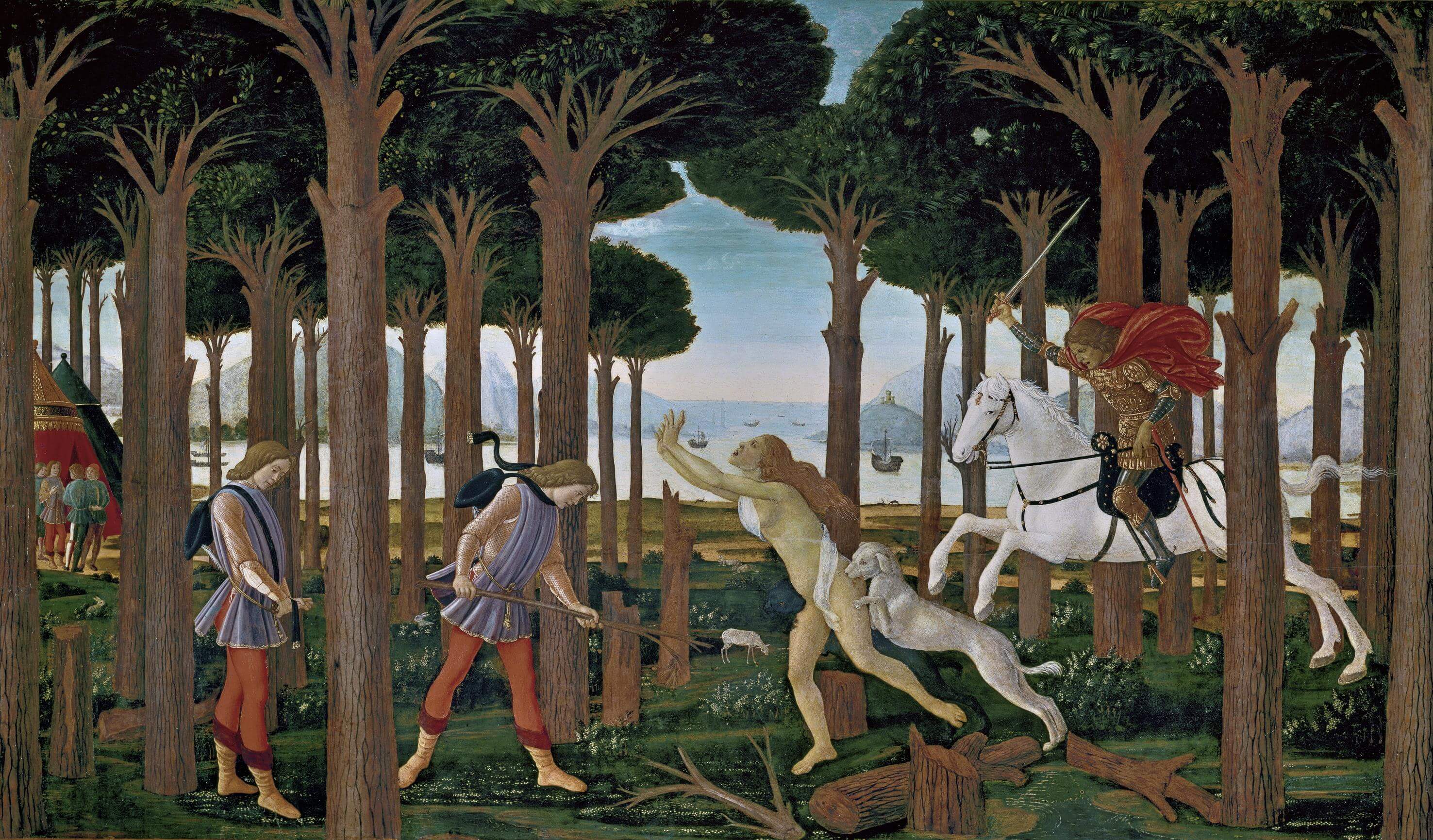 Câu chuyện của Nastagiodegli Onesti 1 Botticelli