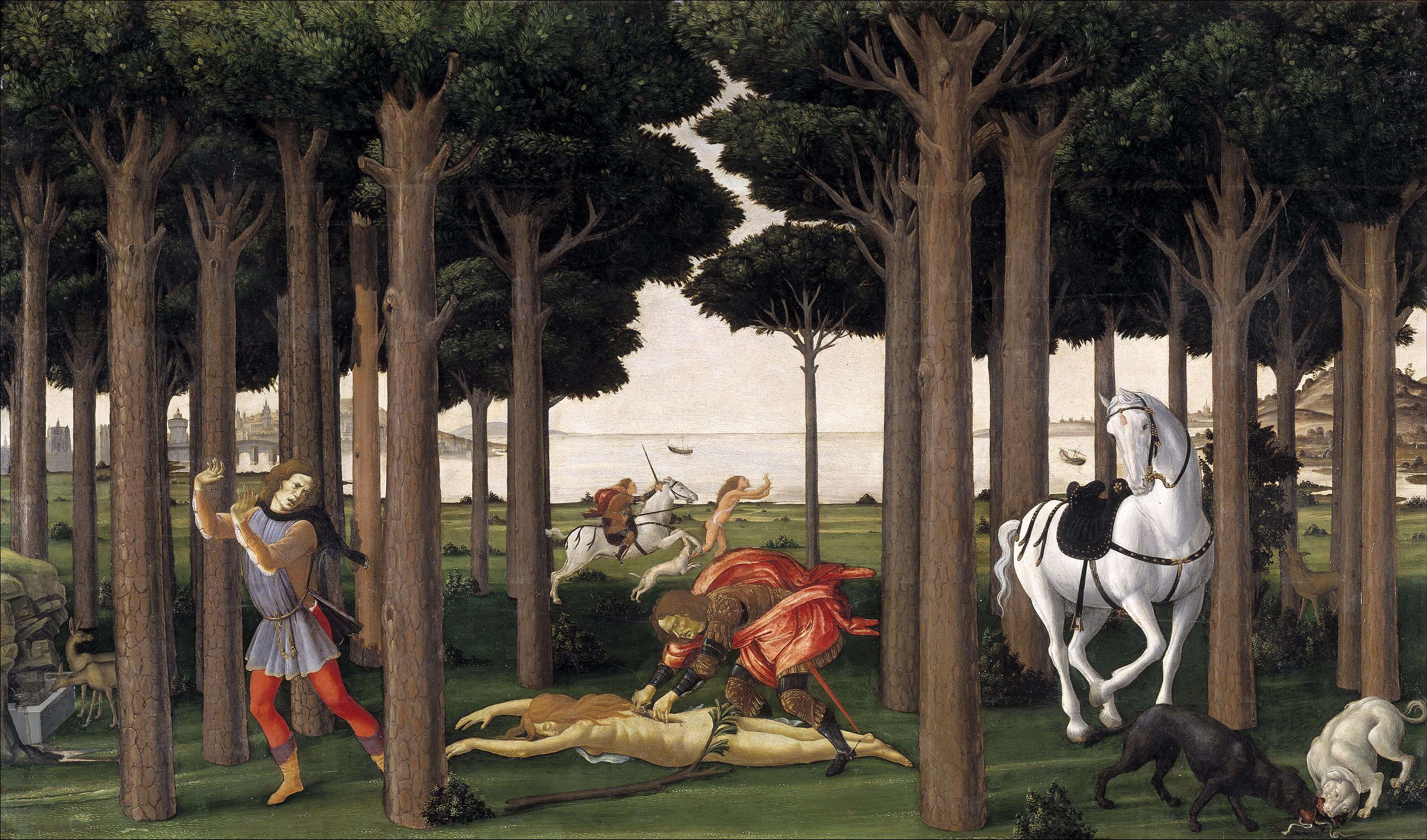 Câu chuyện của Nastagiodegli Onesti 2 Botticelli