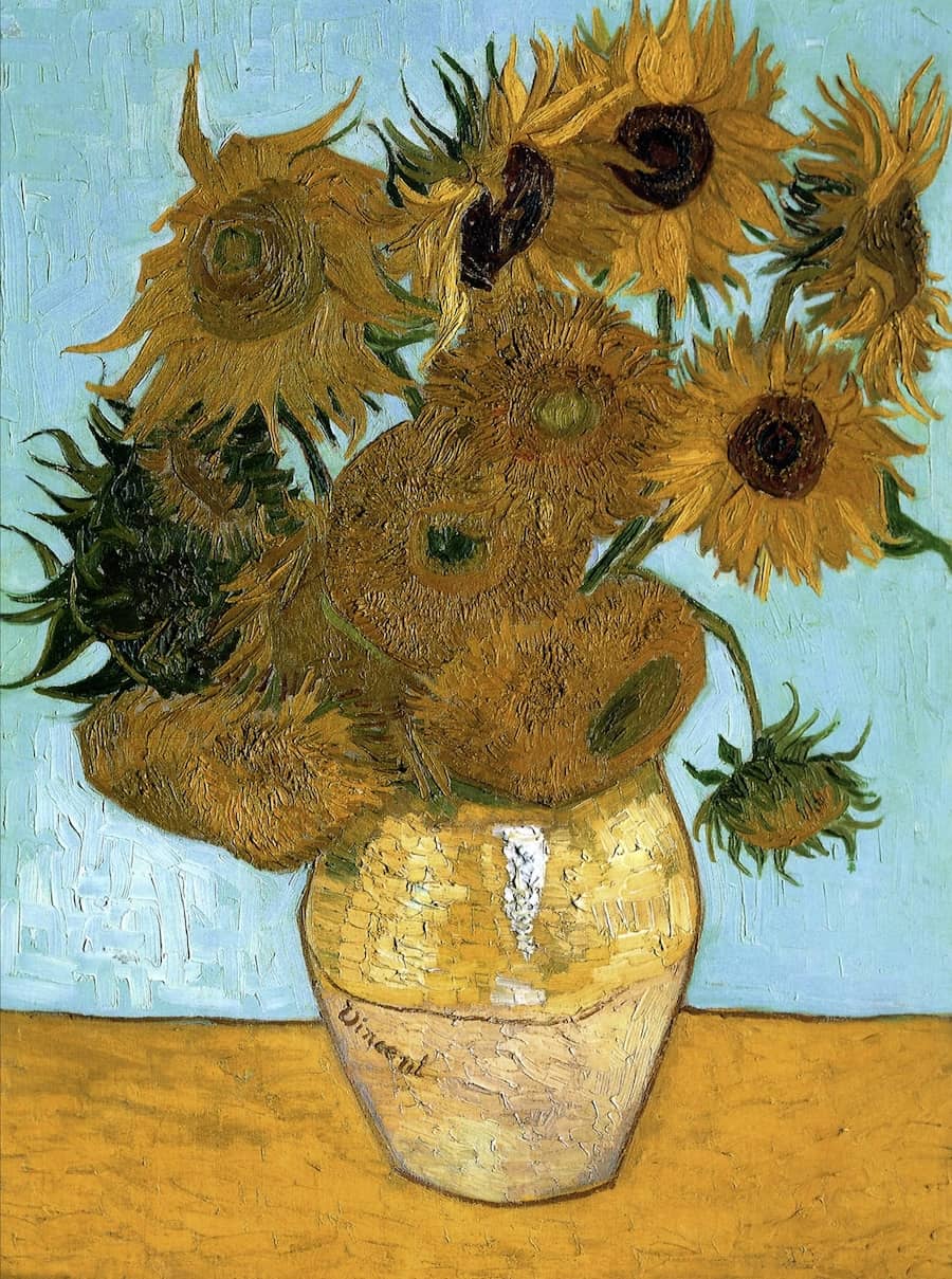 Bình hoa mười hai bông hoa hướng dương của Vincent van Gogh